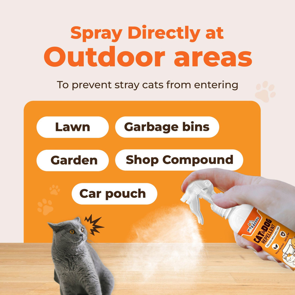 myKazoku Cat and Dog Repellent Spray 250ml Keep Pets Away from Furniture Garden Safe Non Toxic - Image 6