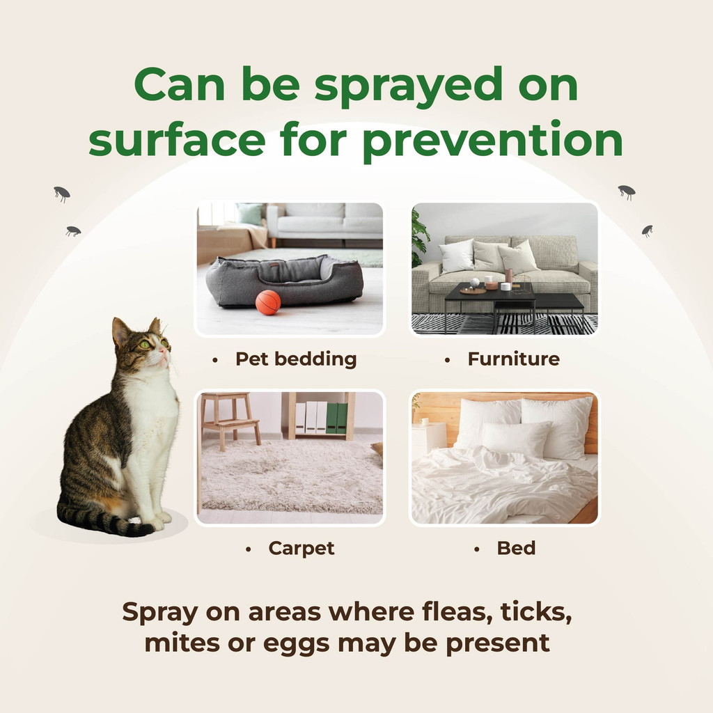 myKazoku Flea and Tick Control Spray 250ml Repels Mites Lice Mosquitoes Safe for Dogs Cats - Image 7