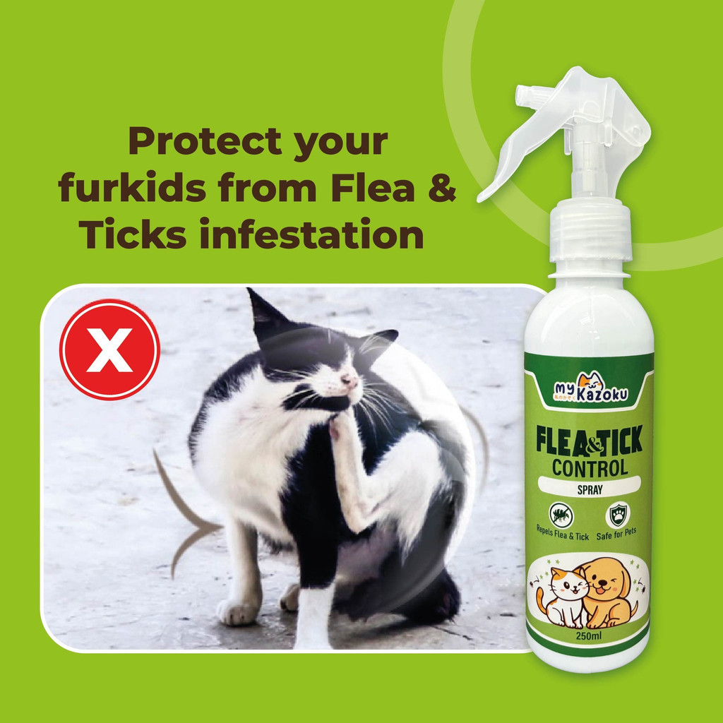 myKazoku Flea and Tick Control Spray 250ml Repels Mites Lice Mosquitoes Safe for Dogs Cats - Image 8