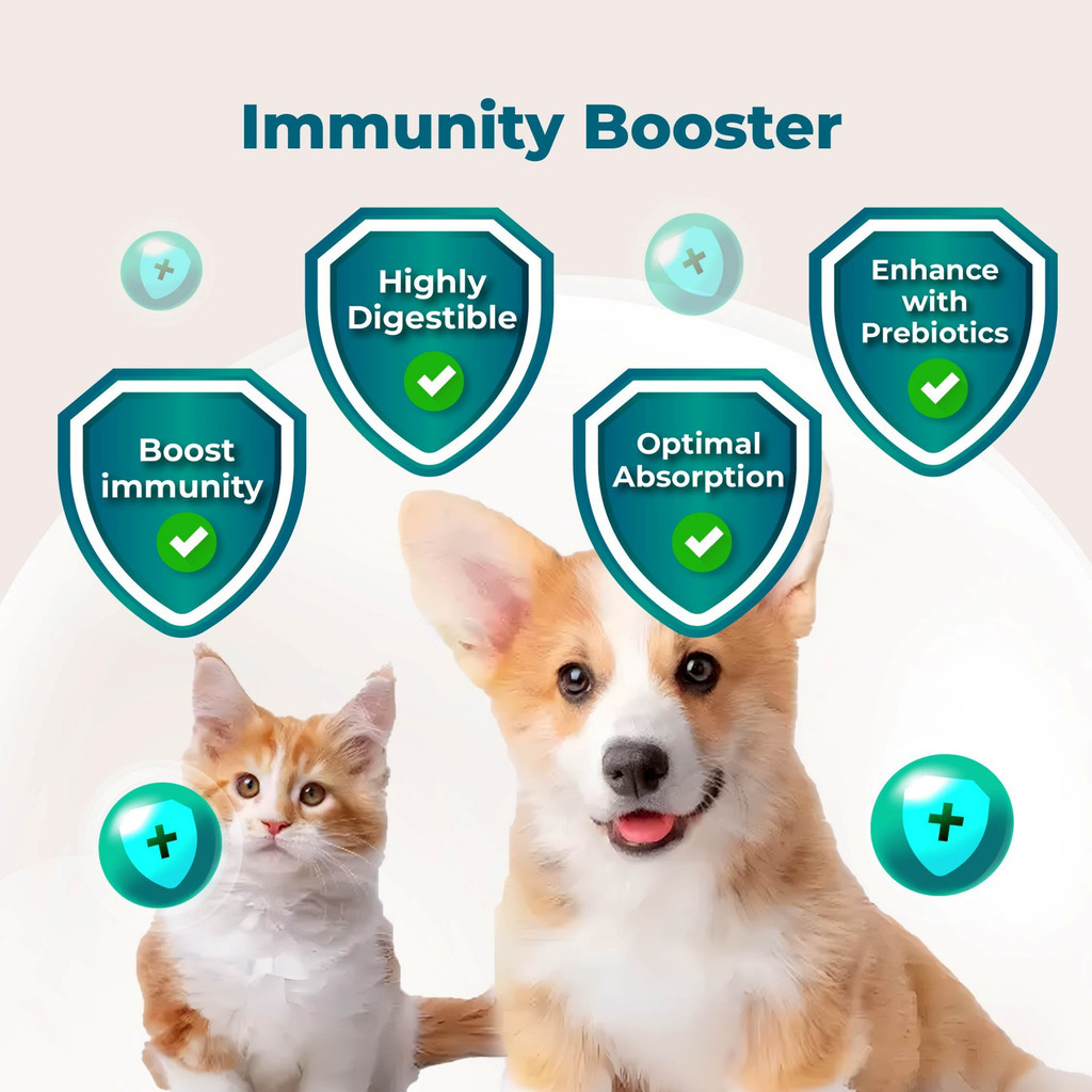 myKazoku Goat Milk with Colostrum Powder 250G Prebiotics Immune Booster for Dog Puppies Cat Kittens - Image 3