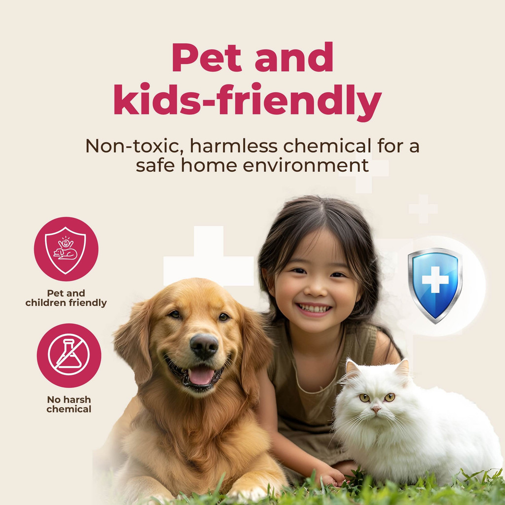 myKazoku Pet Stain and Odour Eliminator 250ml Anti Bacterial Removes Urine Smell for Home - Image 4
