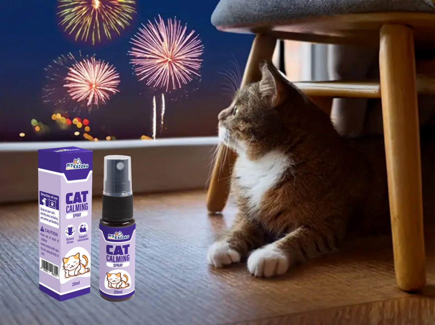 Fireworks During Raya, CNY & Merdeka: How to Calm Your Cat